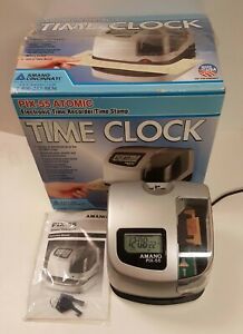 Amano PIX-55 Time Clock With 2 Keys