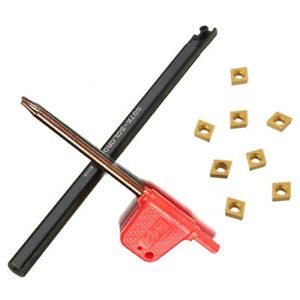 7x125mm S07K-SCLCR06 Holder Boring Bar CCMT0602 Inserts Wrench Lathe Turning