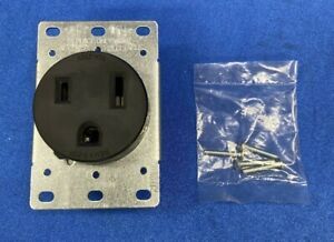 Leviton 5374-S00 50 Amp, 250 Volt, Flush Mounting Receptacle Straight Blade