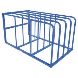 GRAINGER APPROVED VSSR-15 Vertical Sheet Rack,Starter,44&#034;H,Blue