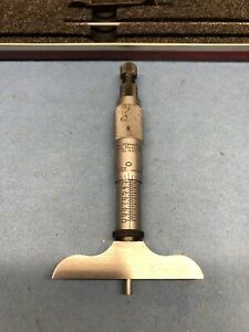 Starrett No. 440 Depth micrometer with original box