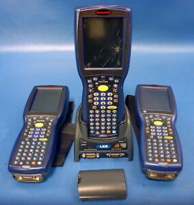 Lot of 3 Honeywell MX7T Barcode Scanners w/ 1x Charger  &amp; 4x Batteries
