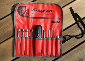 VTG Snap-On Nut Driver Set With Case #ND190 - Nice!