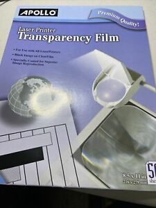 Apollo Laser Jet Printer and Copier Transparency Film, 50 Sheets (VCG7060E)