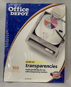 Office Depot Write On Transparencies 8.5in x 11in Pack of 100 Sheets