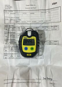 Drager Pac 3500 Single H2S Gas Detector Monitor Untested For Parts.