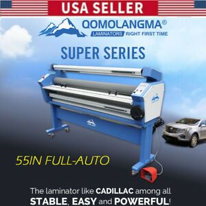 US QOMOLANGMA 55in Full-auto Wide Format Cold Laminator with Heat Assisted