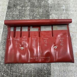 Starrett Adjustable Parallel set of 6 No. S 154 L 3/8 min - 2 1/4 Max w/ Case