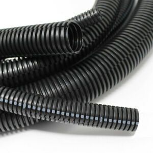 ELECTRIDUCT WL-ED-NY-050-50 Split Nylon Wire Loom Tubing- 1/2&#034; x 50ft- Black