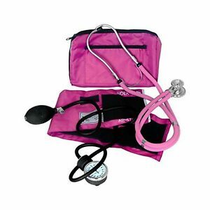 Blood Pressure Sprague Stethoscope Kit Convenient Carrying Case Zippered Design