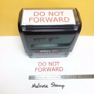 Do Not Forward Rubber Stamp Red Ink Self Inking Ideal 4913