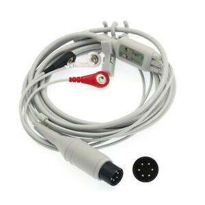 Compatible Mindray PM / MEC Series Universal ECG Cable With Snap Propaq 100