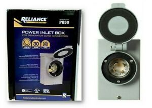 Reliance Controls PB-30 30A 125/250V 4-Circuit Surface Mount Power Inlet Box