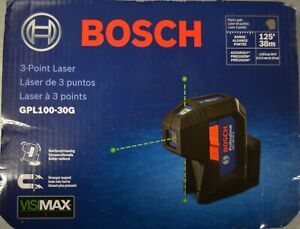 Bosch GPL100-30G 3 Point Green Laser Level  NEW AND SEALED