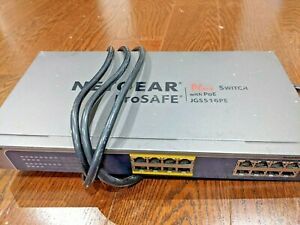 JGS516PE Netgear ProSafe Plus Switch, 16-Port w/ PoE