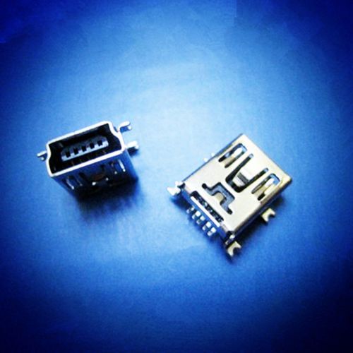 Female mini usb type b 5-pin smt smd socket jack connector port pcb board for sale