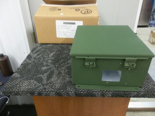 MILITARY SURPLUS ELECTRICAL JUNCTION BOX METAL 12 X 10 GREEN NEW