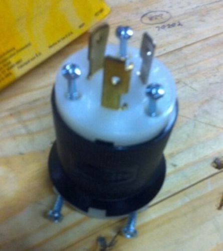 Hubbell twist lock plug 20a 125v 2p3w hbl2311.   (d4) for sale