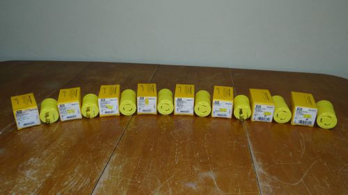 Hubbell~ hbl2311vy~ hbl2313vy~ hbl2621vy~ hbl2623vy plug&#039;s &amp; connector&#039;s mix lot for sale