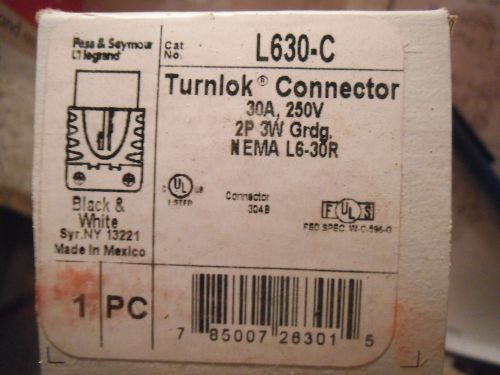 Pass &amp; seymour legrand l630-c turnlok 30a 250v connector 3 wires -  new for sale