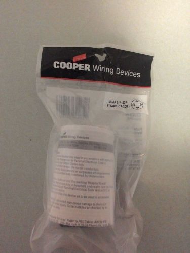 Cooper wiring devices l1420c (20a-125/250v 3-pole,4-wire locking female plug) for sale
