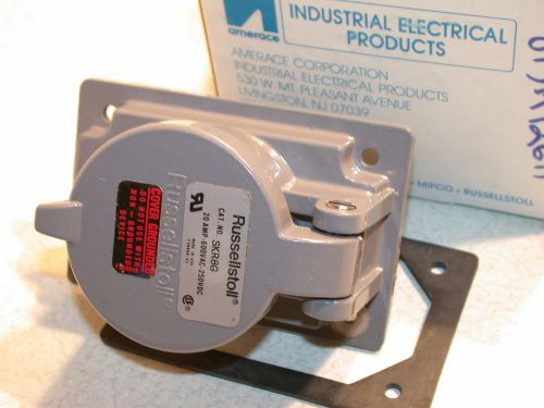 NEW RUSSELLSTOLL ELECTRIC 20A CONNECTOR RECEPTACLE SKR8G-2 AVAILABLE