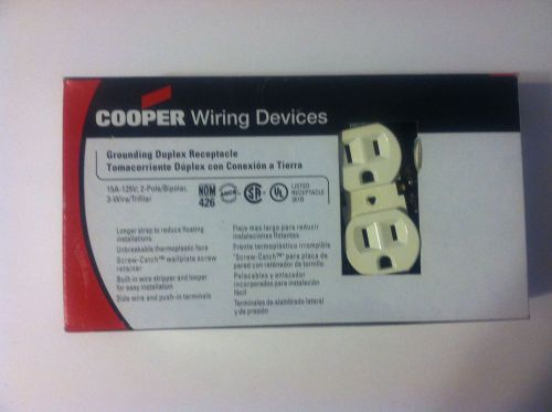 Cooper Wiring Devices Grounding Duplex Receptacle 10 PC 270A