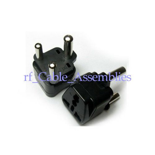 2pcs IEC 3Pin AC Power Plug Converter Socket Connector Travel Adapter 10A 250V