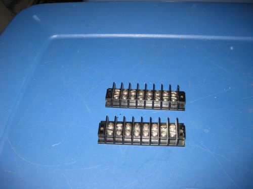 (lot of  2) Cinch Jones  8 position 600 series terminal strip)