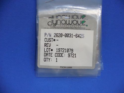 Dynawave Precision Microwave Components 2620-0031-6425 Connector Qty. 1 NEW
