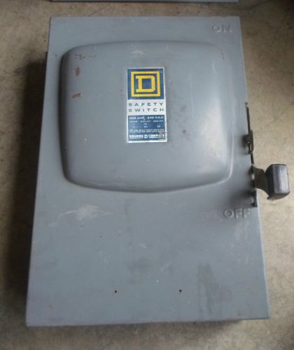 Square D H363 100 Amp 3P 600V Fusible Disconnect Switch