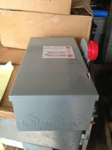Eaton cutler hammer disconnect on off safety switch 60a 600v dh362fgk for sale