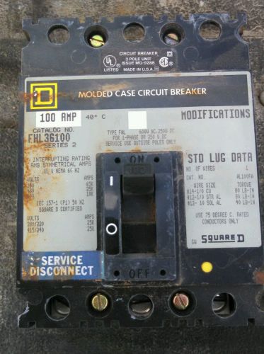 Square D 100 Amp Service Disconnect