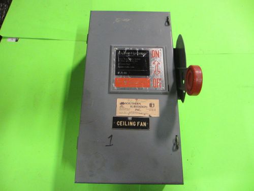 Cutler hammer #dh361fgk 30a 600v heavy duty safety switch for sale