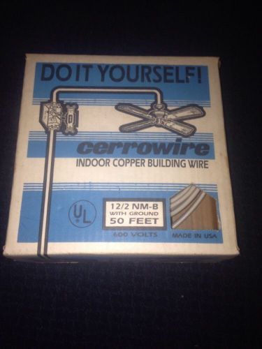 Cerrowire NEW DO-IT-YOURSELF 50&#039; Indoor Copper Building Wire 12/2 NM-B