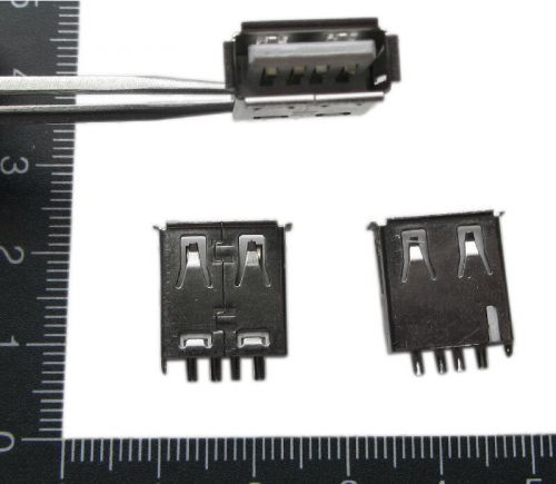 10pcs usb female type a female socket solder connector for sale
