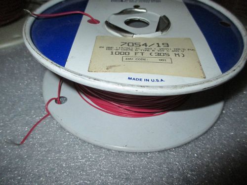 Alpha 7054 /19 24 awg. TC stranded wire Red 760ft.
