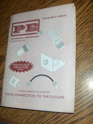 Pe pasternack enterprises coaxial products division catalog # 1999-s for sale