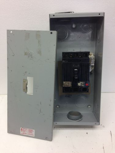 Used GE TE100S Enclosure w/ Circuit Breaker TED134100 480V 100 Amp