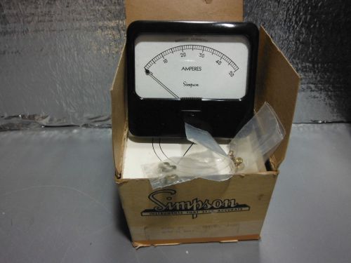 NOS Simpson Meter Micro amperes D.C. 0-50 Ham Amateur Radio Model 29 03960