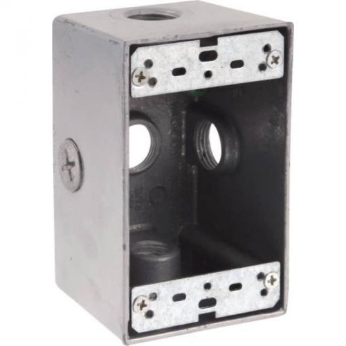 Aluminum 1-gang deep weatherproof box 613468 preferred industries outlet boxes for sale