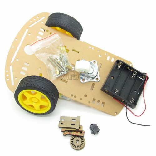A Set Robot Smart Car Motor Chassis Kit with Speed  Velocity Encoder Wheel