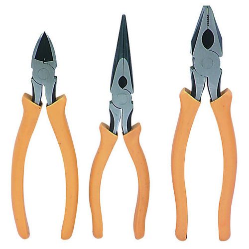 3 piece high voltage electrician&#039;s pliers set with worldwide shipping! for sale