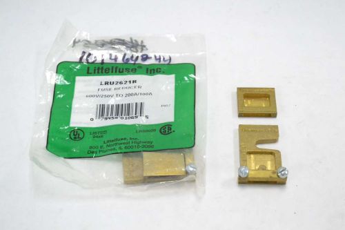 Lot 2 new littelfuse lru2621r fuse reducer 100/200a amp 600/250v-ac b353244 for sale