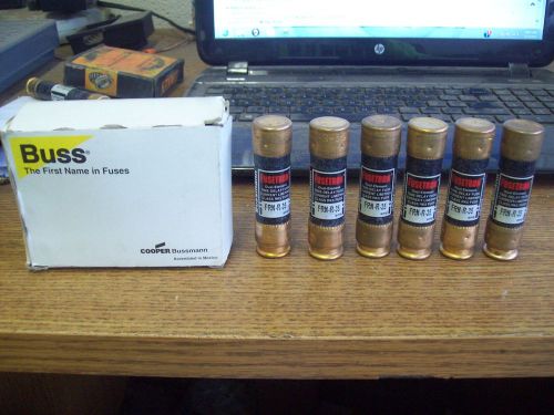 NEW LOT OF 6 COOPER BUSSMANN FUSETRON FUSE 35 A FRN-R-35