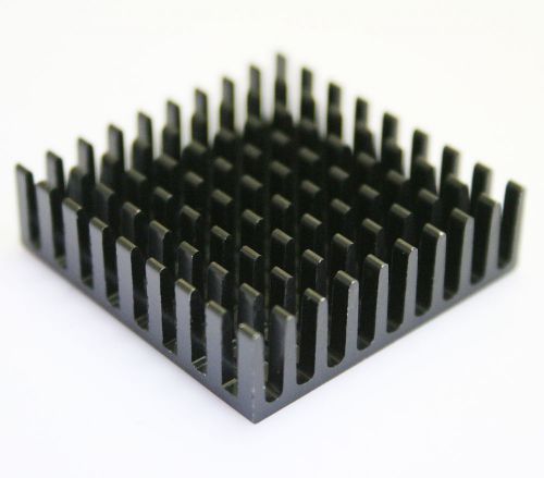 Bulk 10pcs 35*35*10mm black aluminum heat sink chip for  ic led power transistor for sale