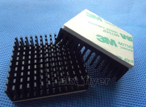 High quality 2pcs 40*40*11mm aluminum heat sink adhesive for ics led or fan diy for sale
