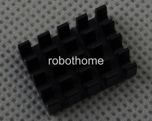 10pcs heat sink black 19x14x7mm router ic heat sink aluminum cooling fin new for sale