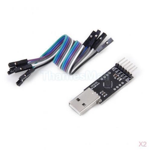 2x usb to ttl converter module w/ built-in chipset cp2102 for upgrading dvd gps for sale