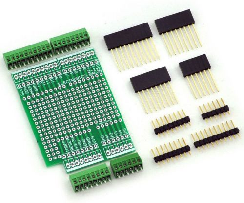 Prototype Screw Shield Board Kit For Arduino UNO, 0.1&#034; Mini Terminal Block.7318a